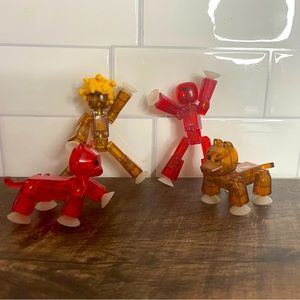 Stikbot set of dog, cat and 2 people